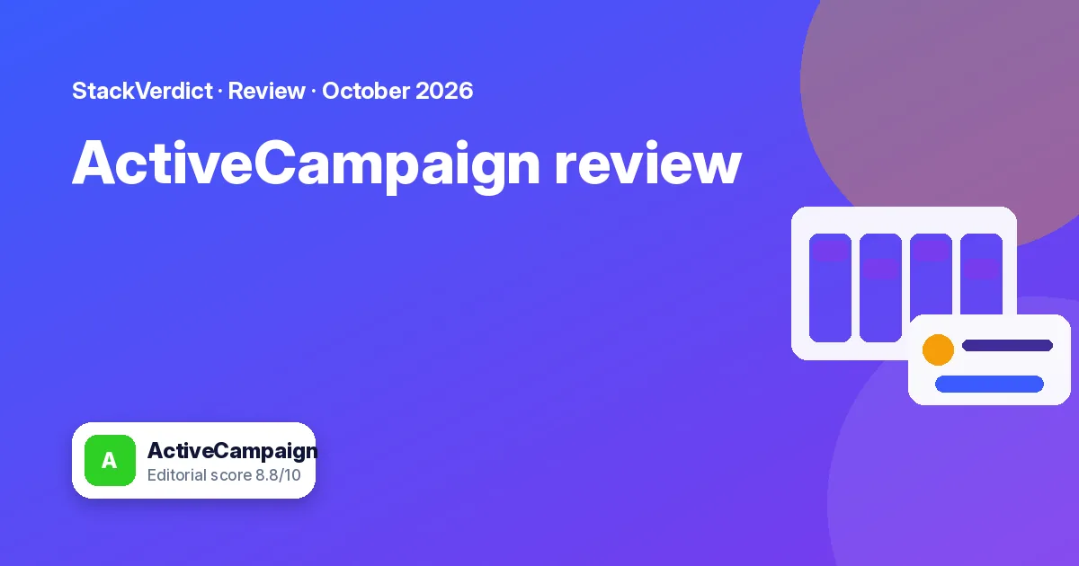 ActiveCampaign review: automation power for email-led sales: featured graphic