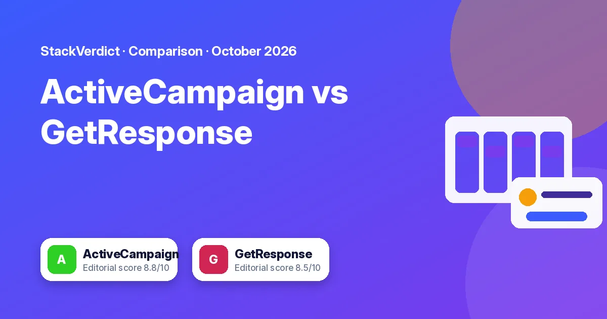 ActiveCampaign vs GetResponse: which email platform should you use?: featured graphic