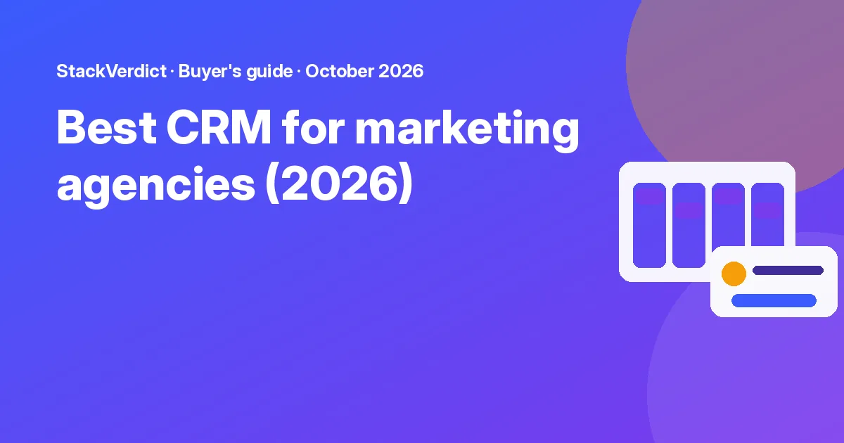 Best CRM for marketing agencies (2026): featured graphic