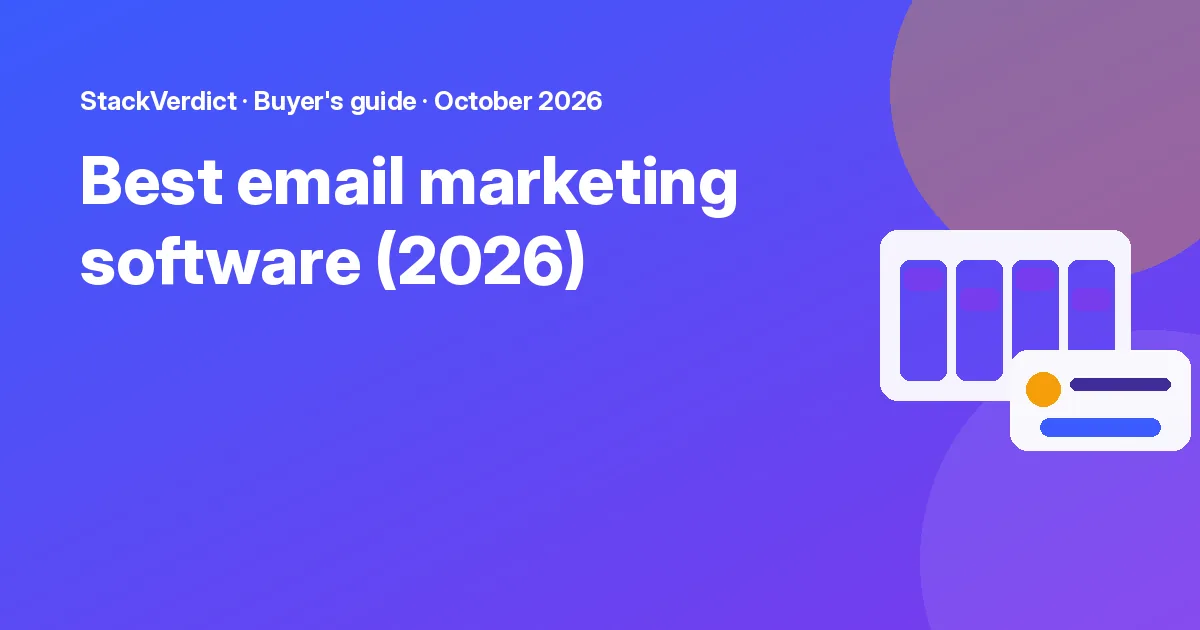 Best email marketing software (2026): featured graphic