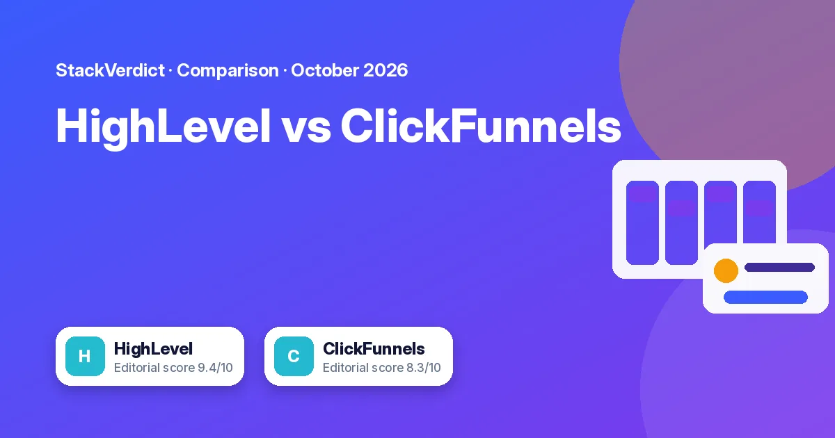 HighLevel vs ClickFunnels: CRM platform or funnel builder?: featured graphic