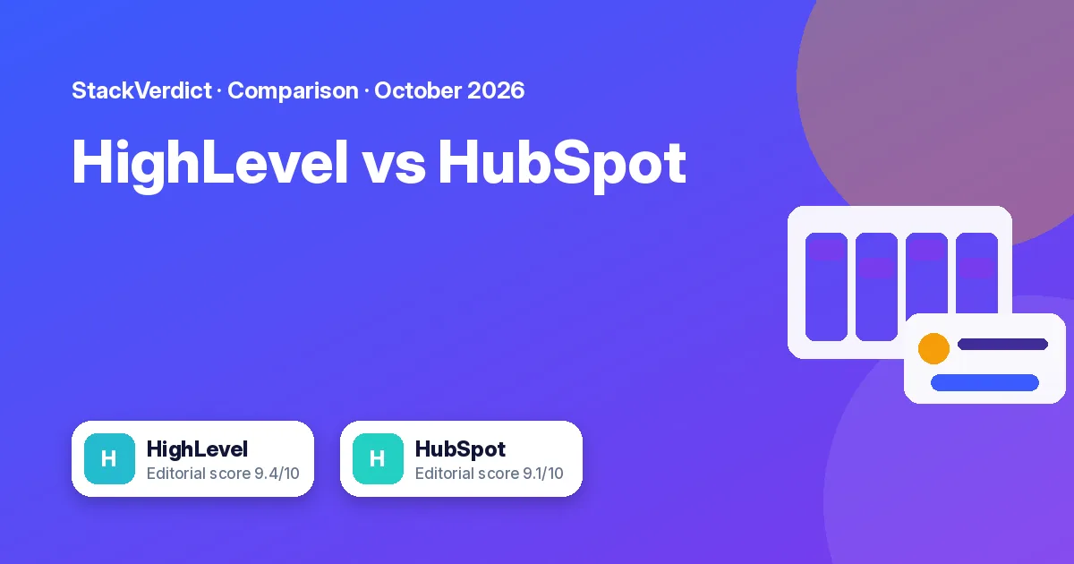 HighLevel vs HubSpot: which CRM fits your business?: featured graphic