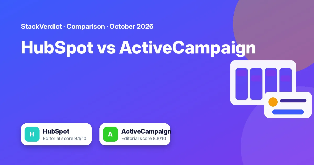 HubSpot vs ActiveCampaign: suite or automation specialist?: featured graphic